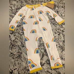 🌈 Kyte Baby - Pineapple Rainbow - Zippered Romper - 6-12 months